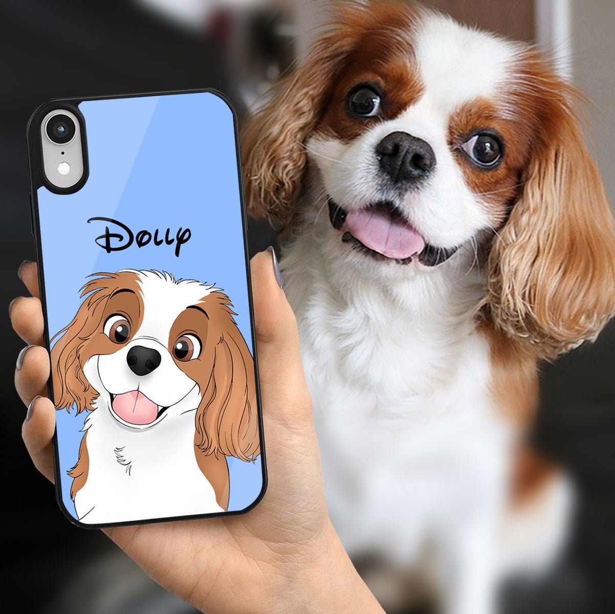 Custom Pet Portrait Personalized Phone Case - With Pet's Portrait Custom Pet Portrait Personalized Phone Case - With Pet's Portrait