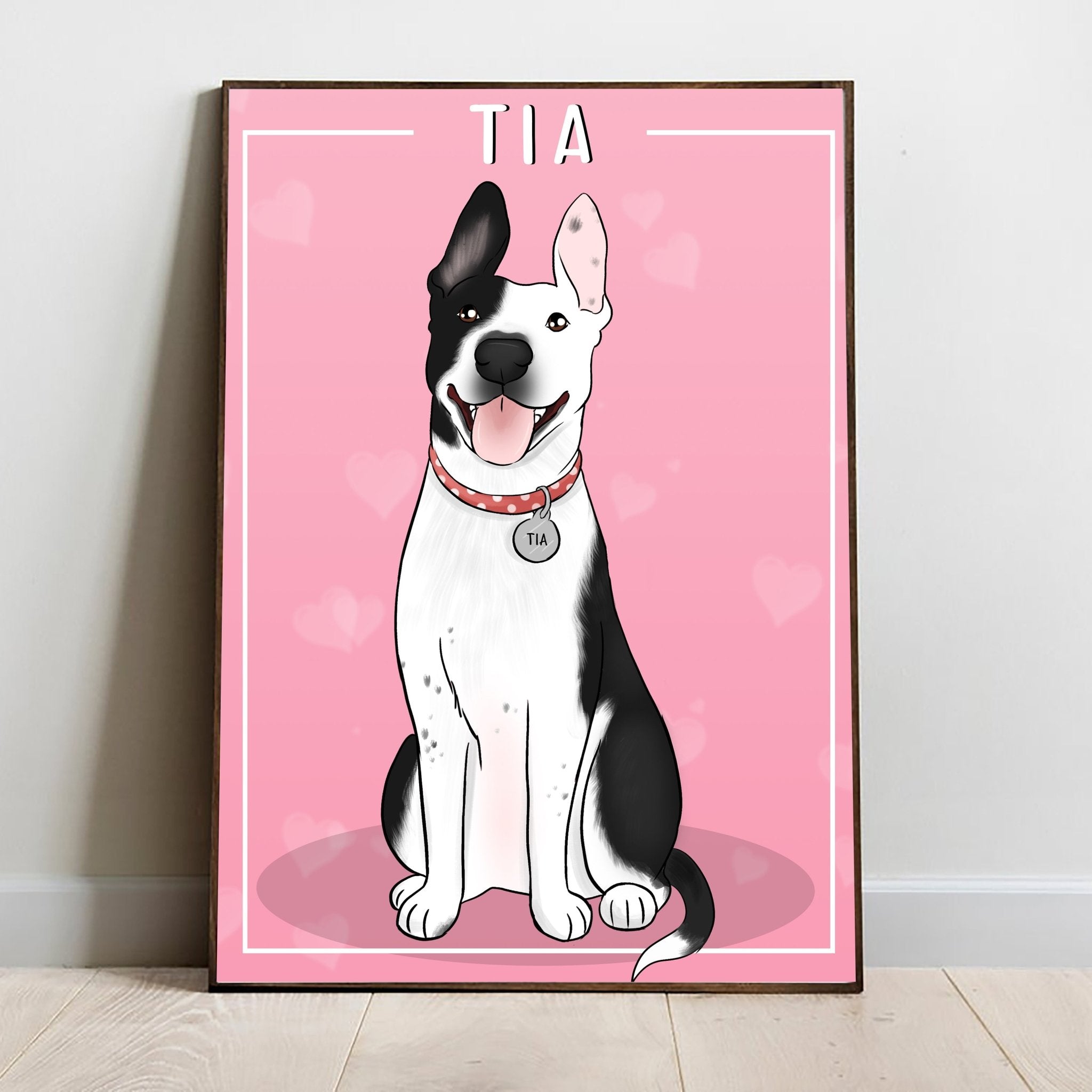 Custom Cartoony Full body Pet Portrait - with all of your pets in it! - Adventures of Rubi