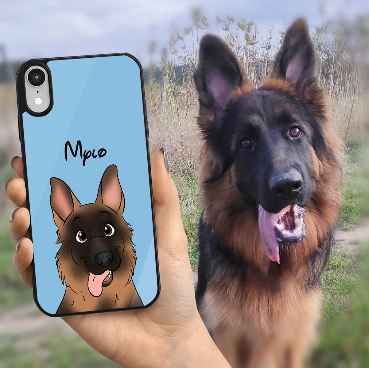 Custom Disney Pet Portrait Personalized Phone Case - With Pet's Disney Portrait - Adventures of Rubi