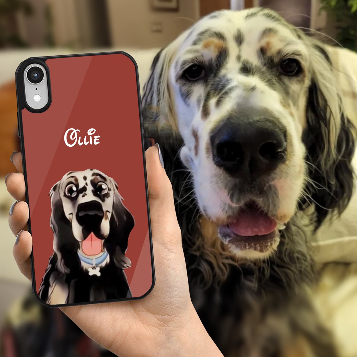 Custom Disney Pet Portrait Personalized Phone Case - With Pet's Disney Portrait - Adventures of Rubi