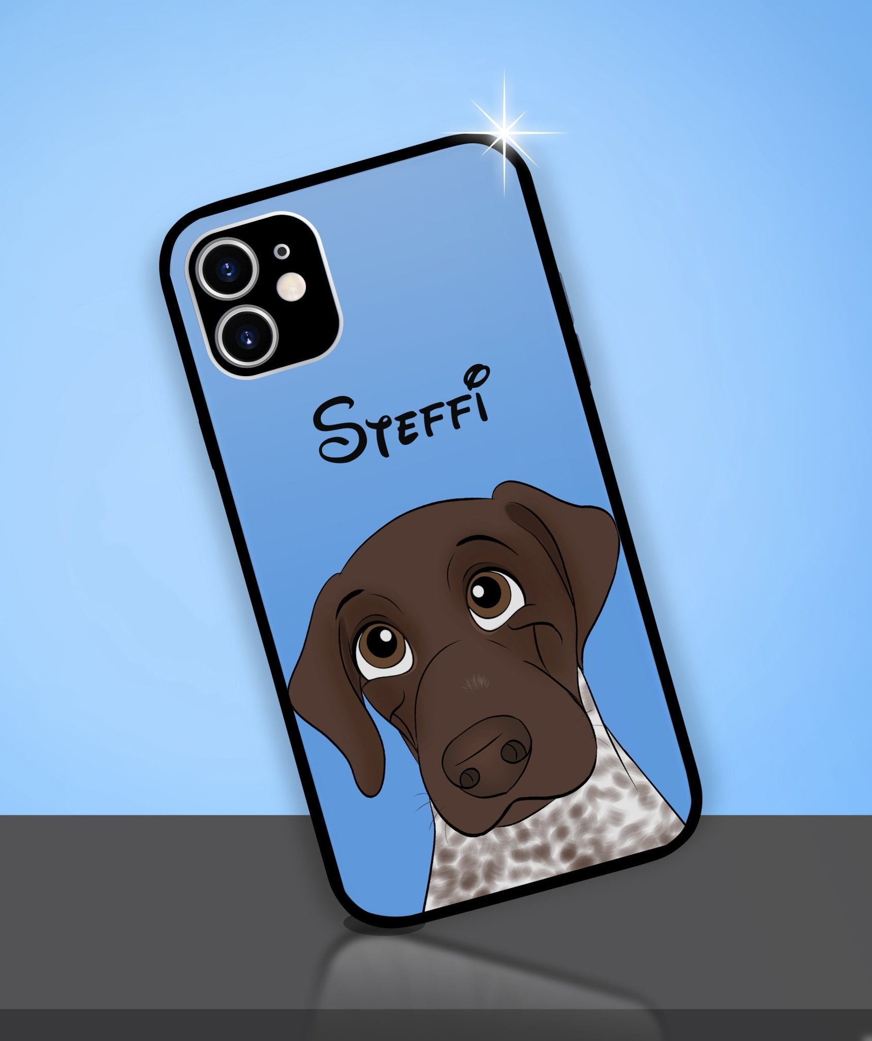 Custom Disney Pet Portrait Personalized Phone Case - With Pet's Disney Portrait - Adventures of Rubi