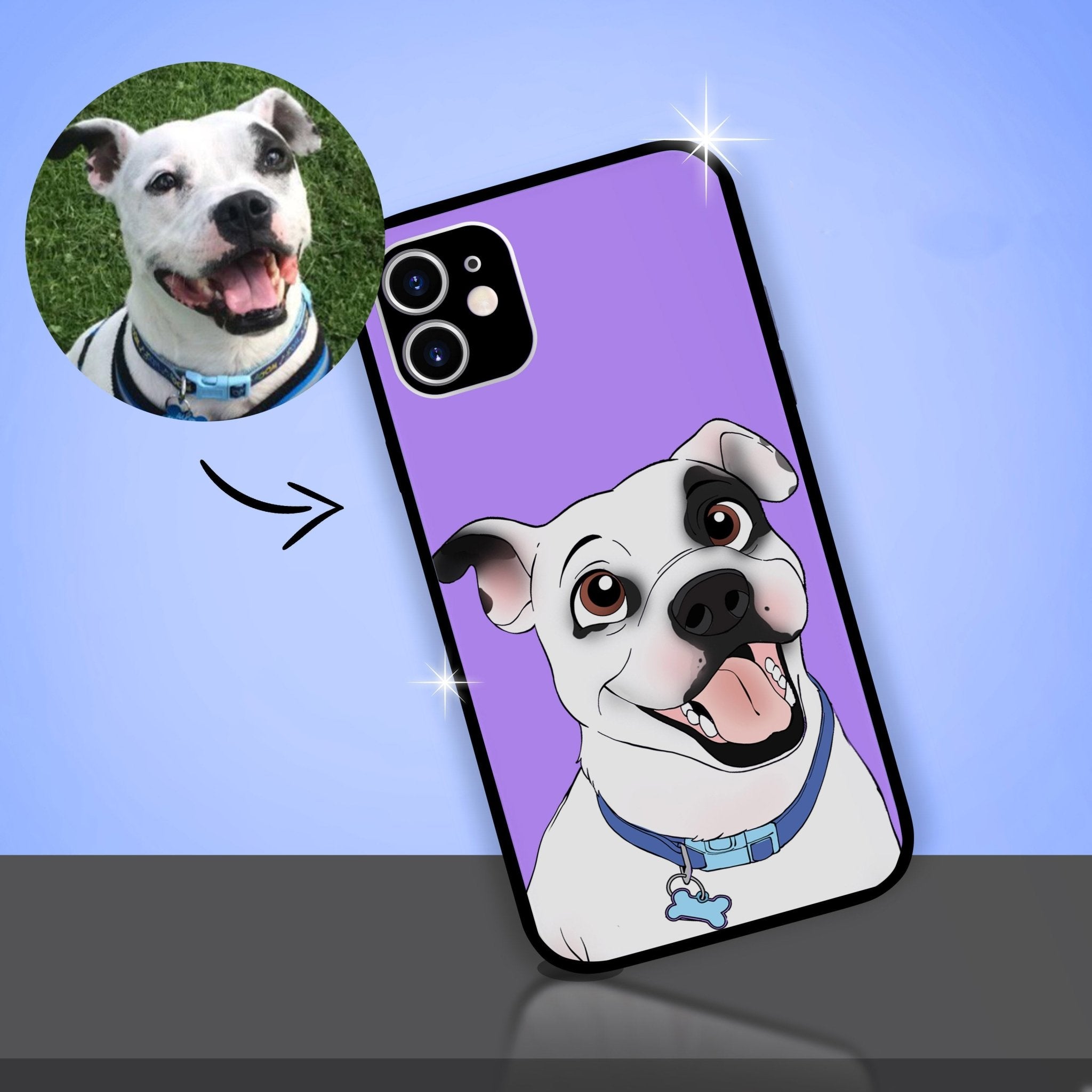 Custom Disney Pet Portrait Personalized Phone Case - With Pet's Disney Portrait - Adventures of Rubi