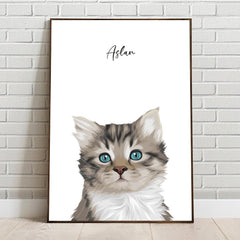 Custom Modern Pet Portrait - Personalized Art of Your Pets, Digital Drawing, Vector Pet - Adventures of Rubi