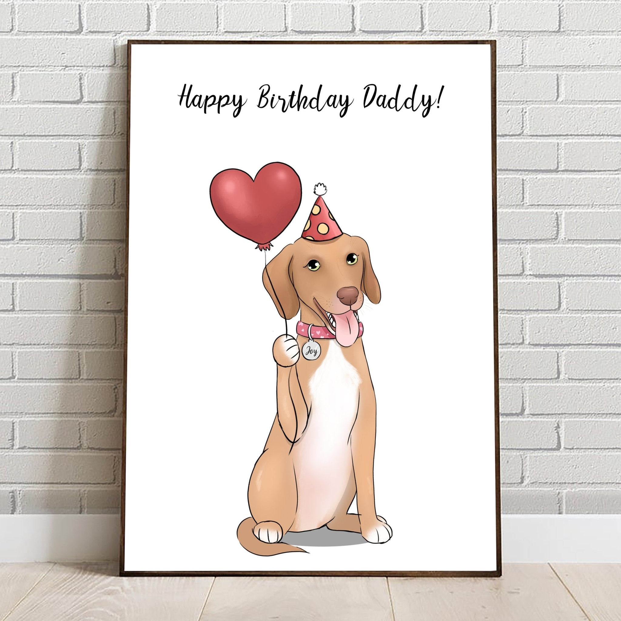 Custom Personalised Greeting Card / Birthday, Anniversay Card with Pet Portrait - Adventures of Rubi