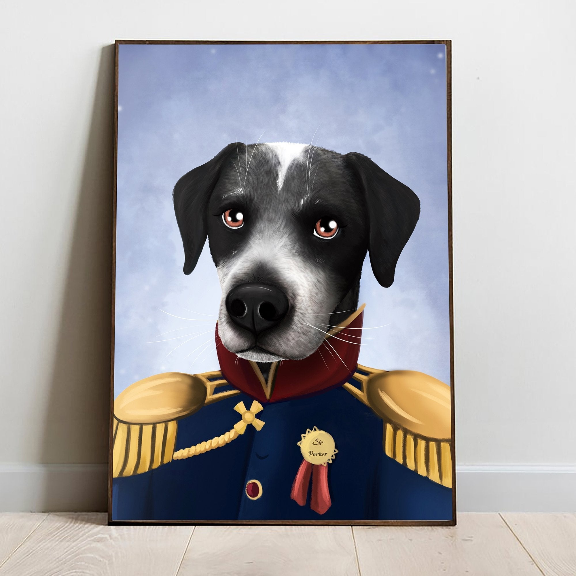 Custom Personalised Royal Pet Portrait - Turn your pet into a royalty! - Adventures of Rubi