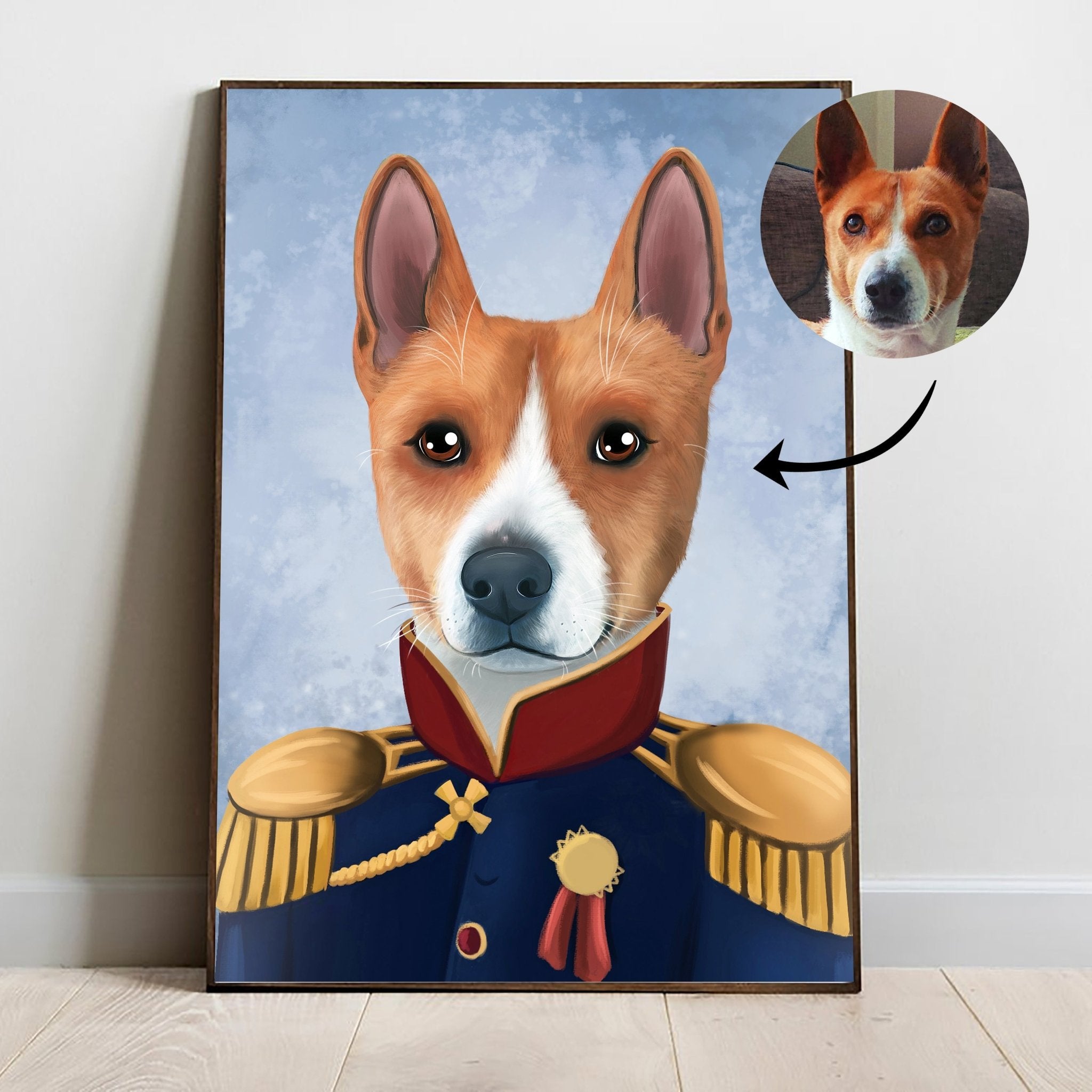 Custom Personalised Royal Pet Portrait - Turn your pet into a royalty! - Adventures of Rubi