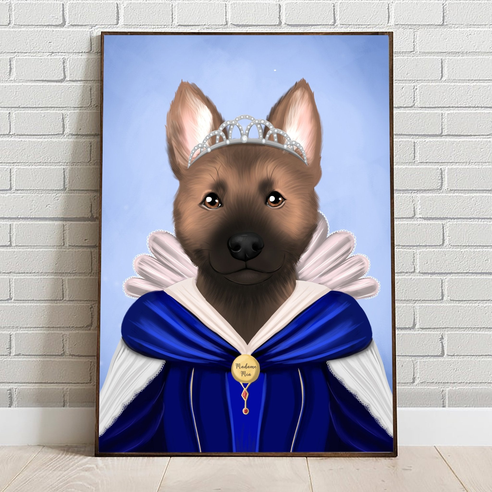 Custom Personalised Royal Pet Portrait - Turn your pet into a royalty! - Adventures of Rubi