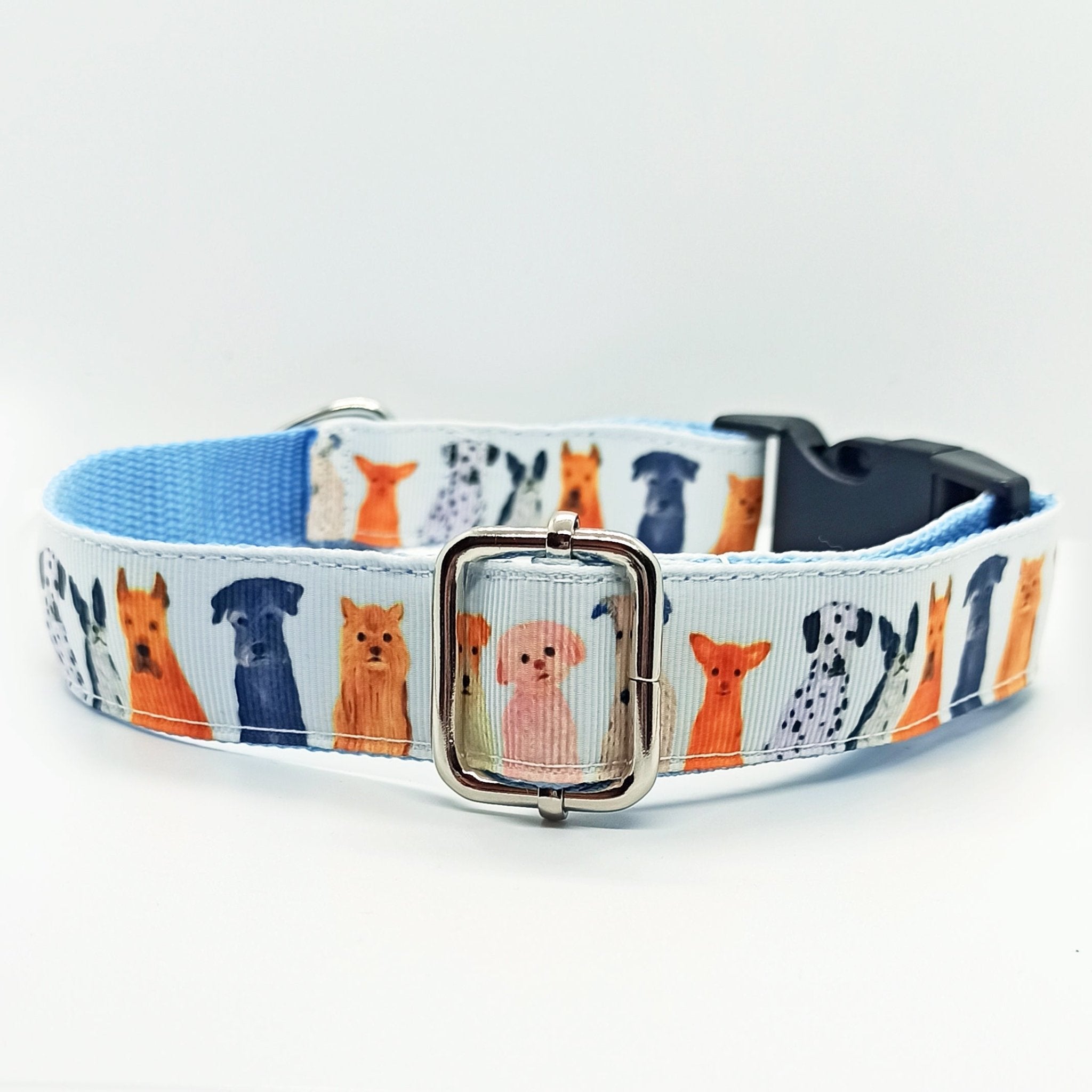 Cute Dogs, Dog Friends, Dog Breed Dog Collar - XS-L sizes with custom matching pet tag - Adventures of Rubi