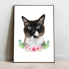 Digital Vector Art Custom Personalized Pet Dog Cat Animal Portrait - Adventures of Rubi