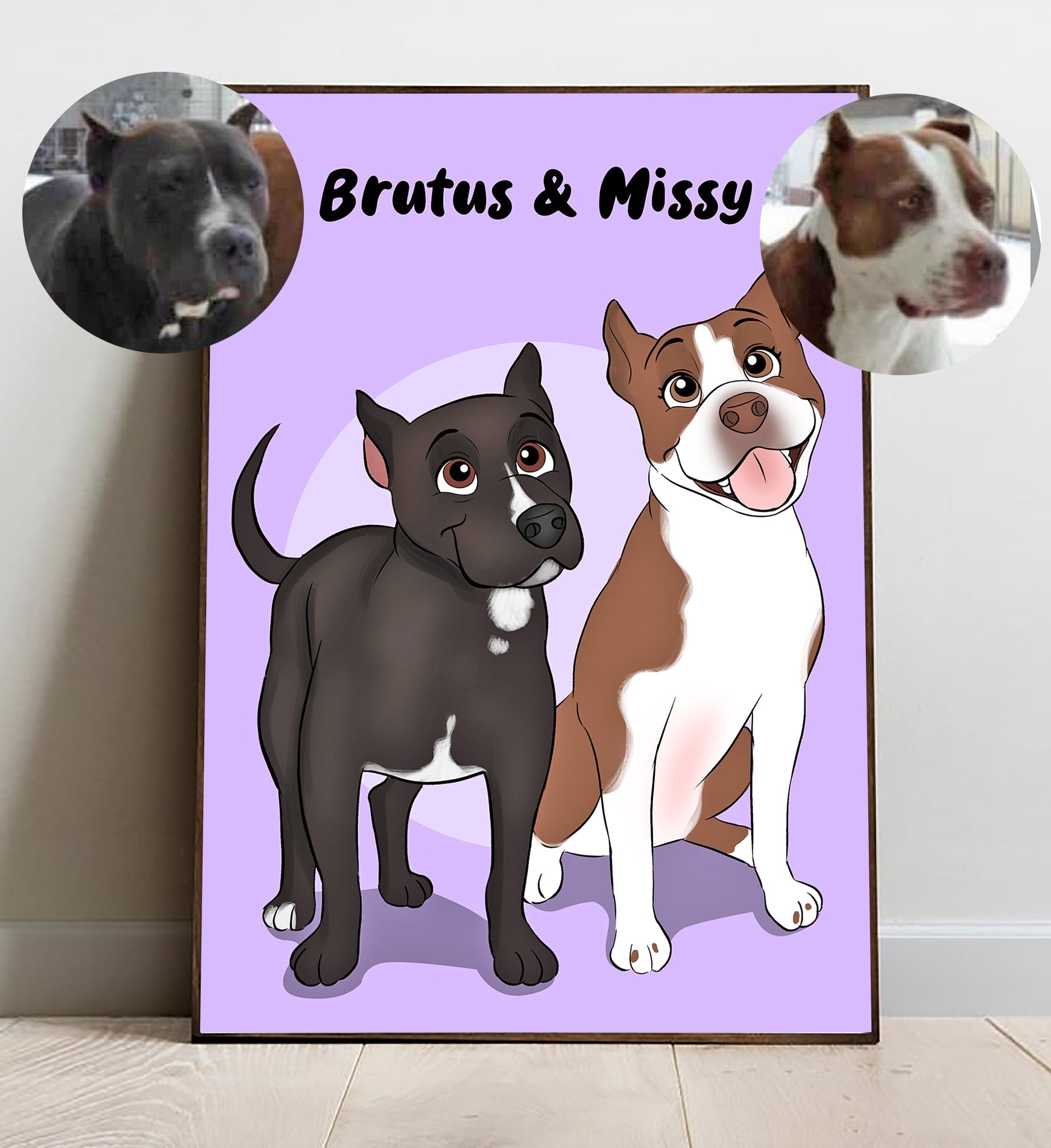 Disney Style Cartoon Portrait of your Pet - Full Body Custom Drawing, Personalised Portrait - Adventures of Rubi