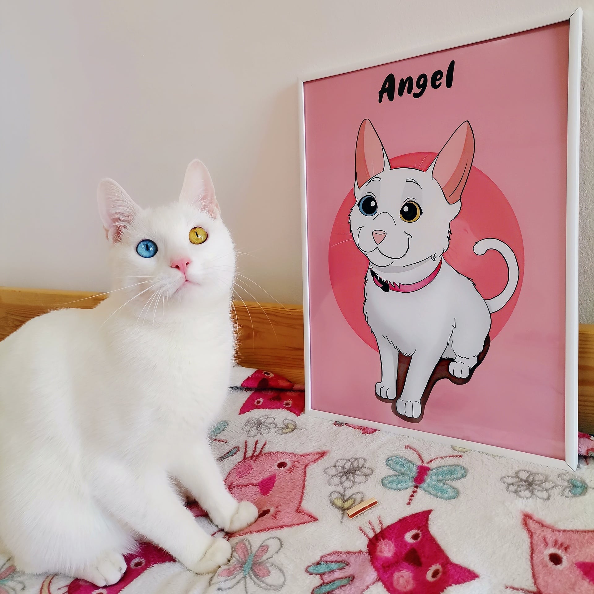 Disney Style Cartoon Portrait of your Pet - Full Body Custom Drawing, Personalised Portrait - Adventures of Rubi